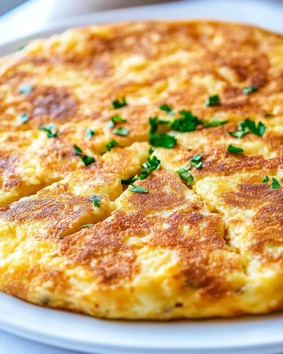 Homemade Spanish Omelette (Spanish Tortilla) shot
