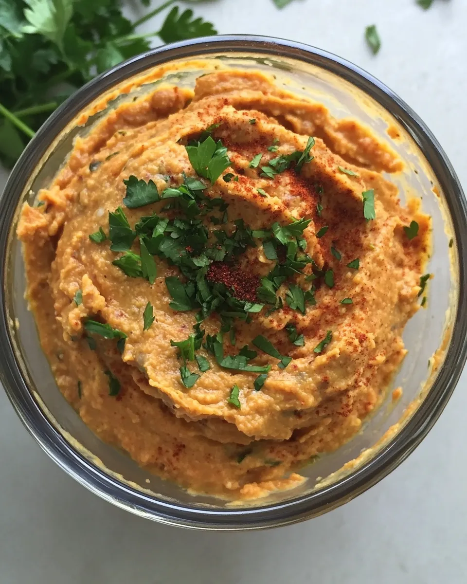Easy Spicy Red Lentil Spread food shot