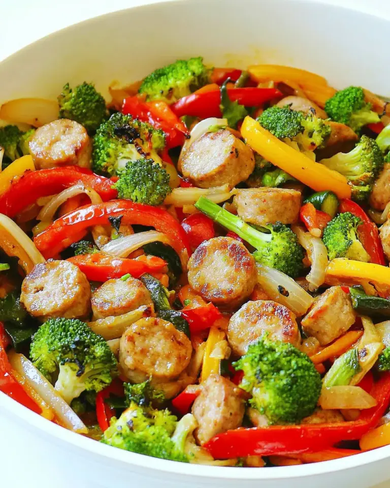 Homemade Spicy Sausage and Veggie Stir Fry recipe photo