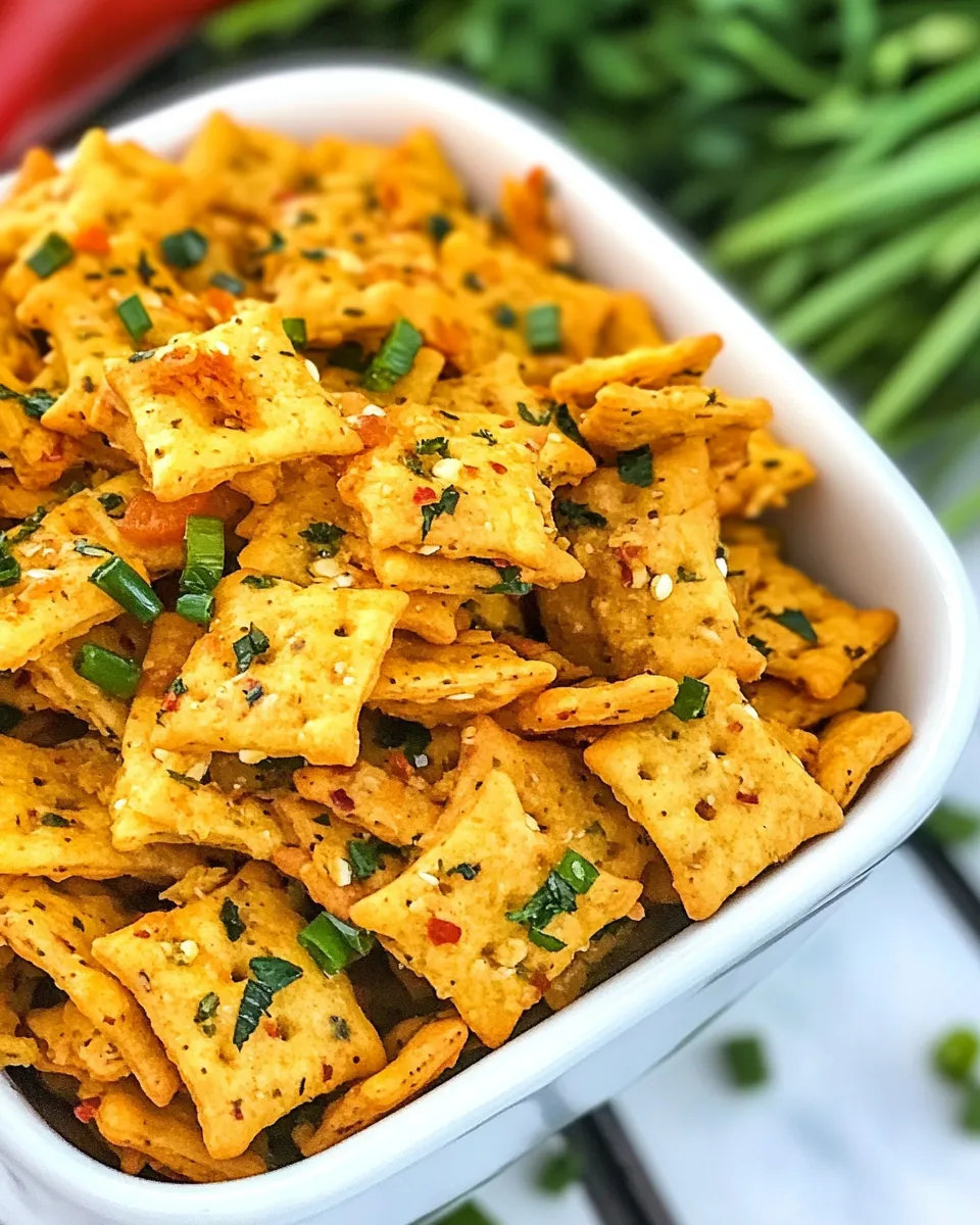 Homemade Spicy Snack Crackers photo