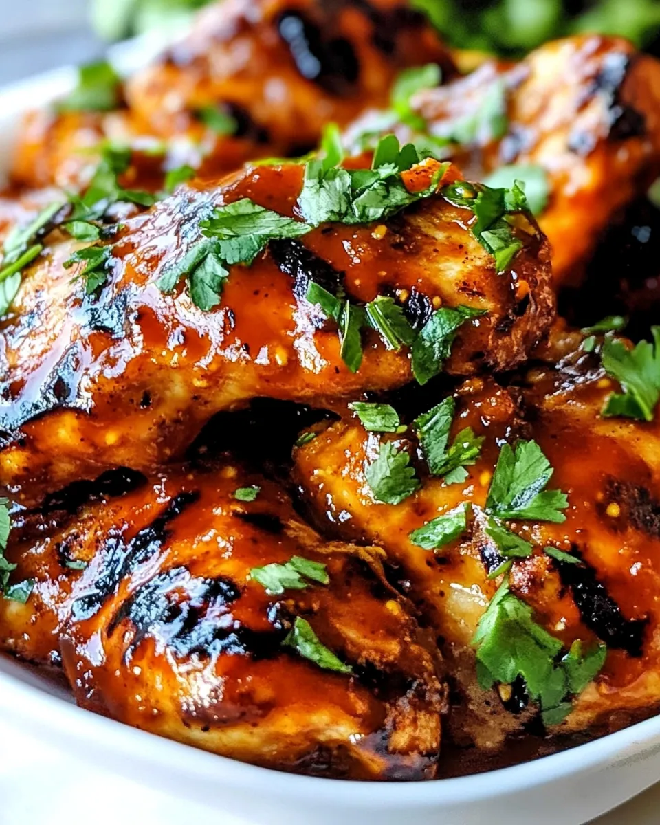 Quick Sriracha Honey Chicken shot