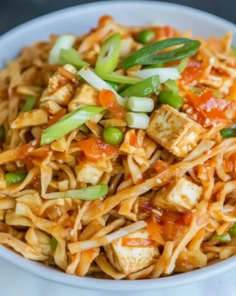 Homemade Sriracha Noodles with Tofu photo