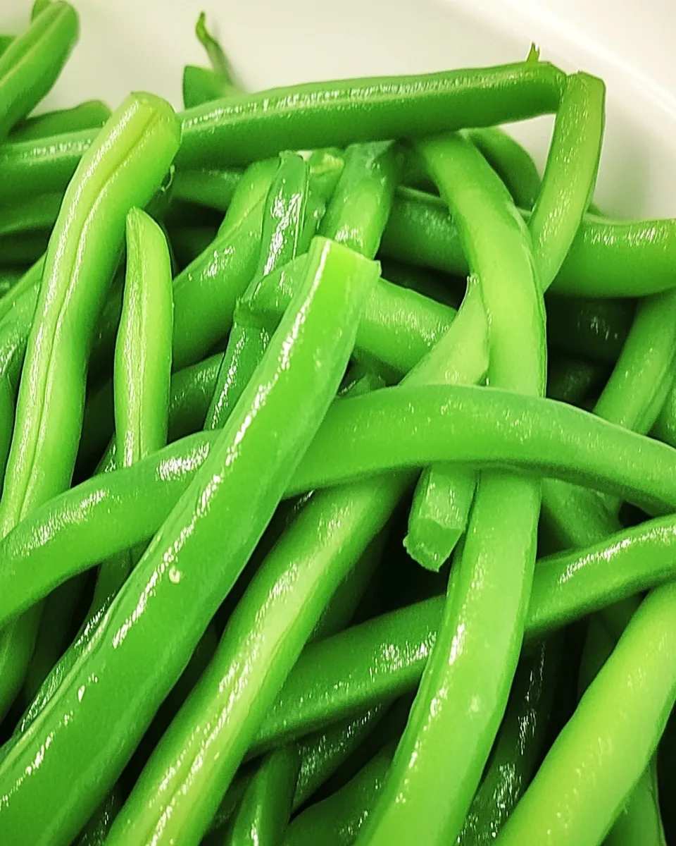 Healthy Steamed Green Beans in the Microwave recipe photo