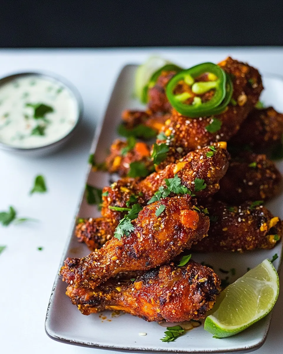 Homemade Sticky Mango Curry Oven Baked Boneless Wings. photo