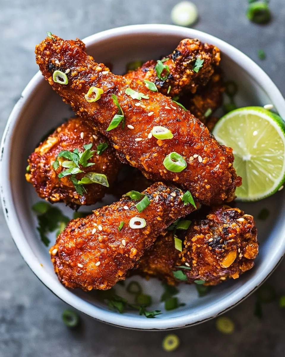 Fresh Sticky Mango Curry Oven Baked Boneless Wings. photo