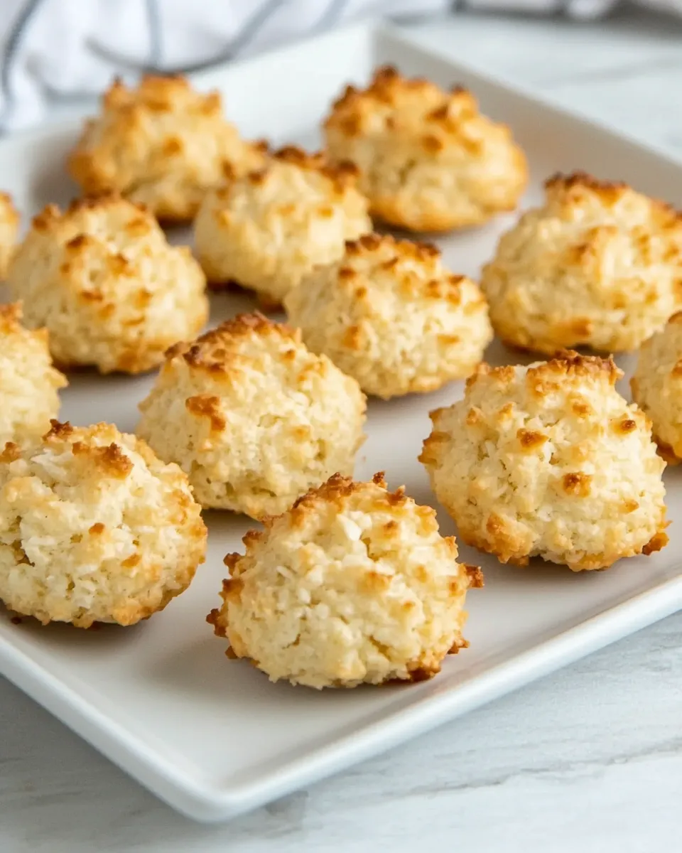 Delicious Sugar-Free Coconut Macaroons shot