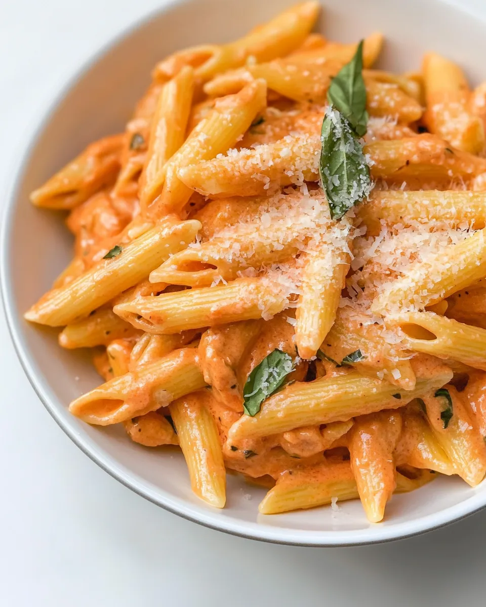 Delicious Super Easy Creamy Tomato Pasta image