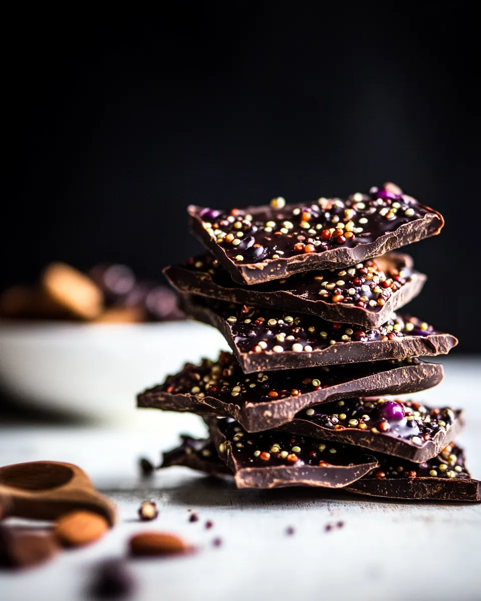 Homemade Superfood Chocolate Quinoa Bark. image