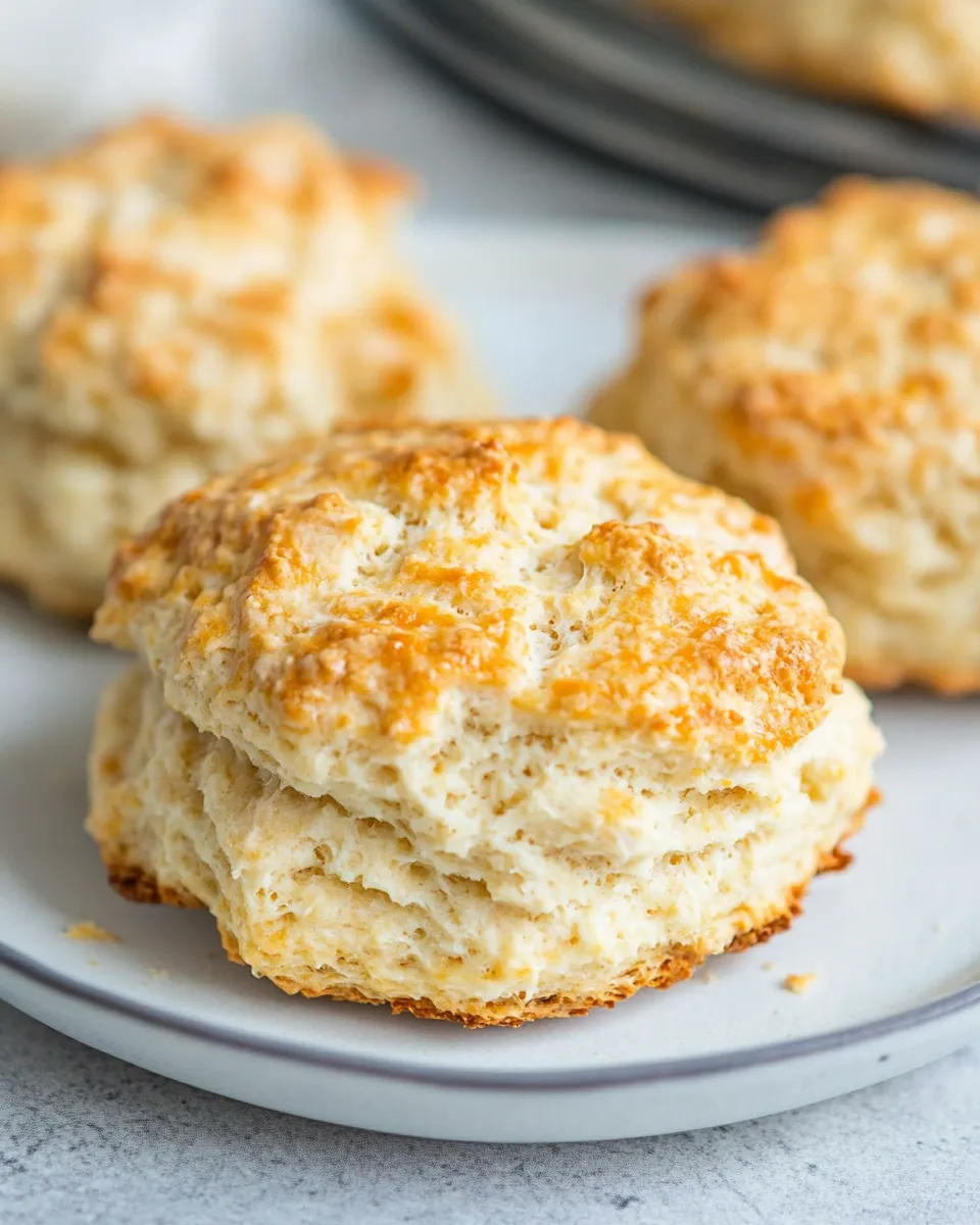 Easy Sweet Cream Biscuits Recipe shot