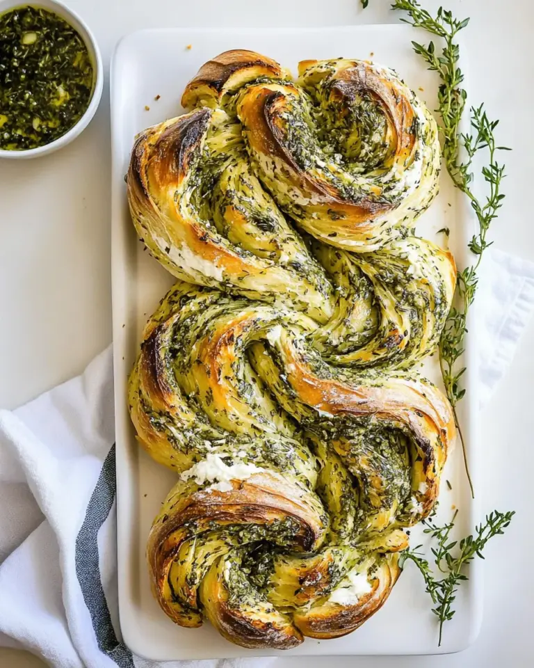 Ultimate Swirled Garlic Herb Bread. photo