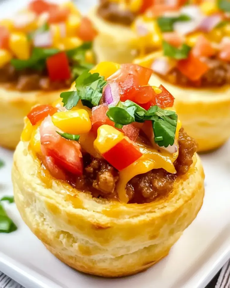 Homemade Taco Biscuit Cups photo