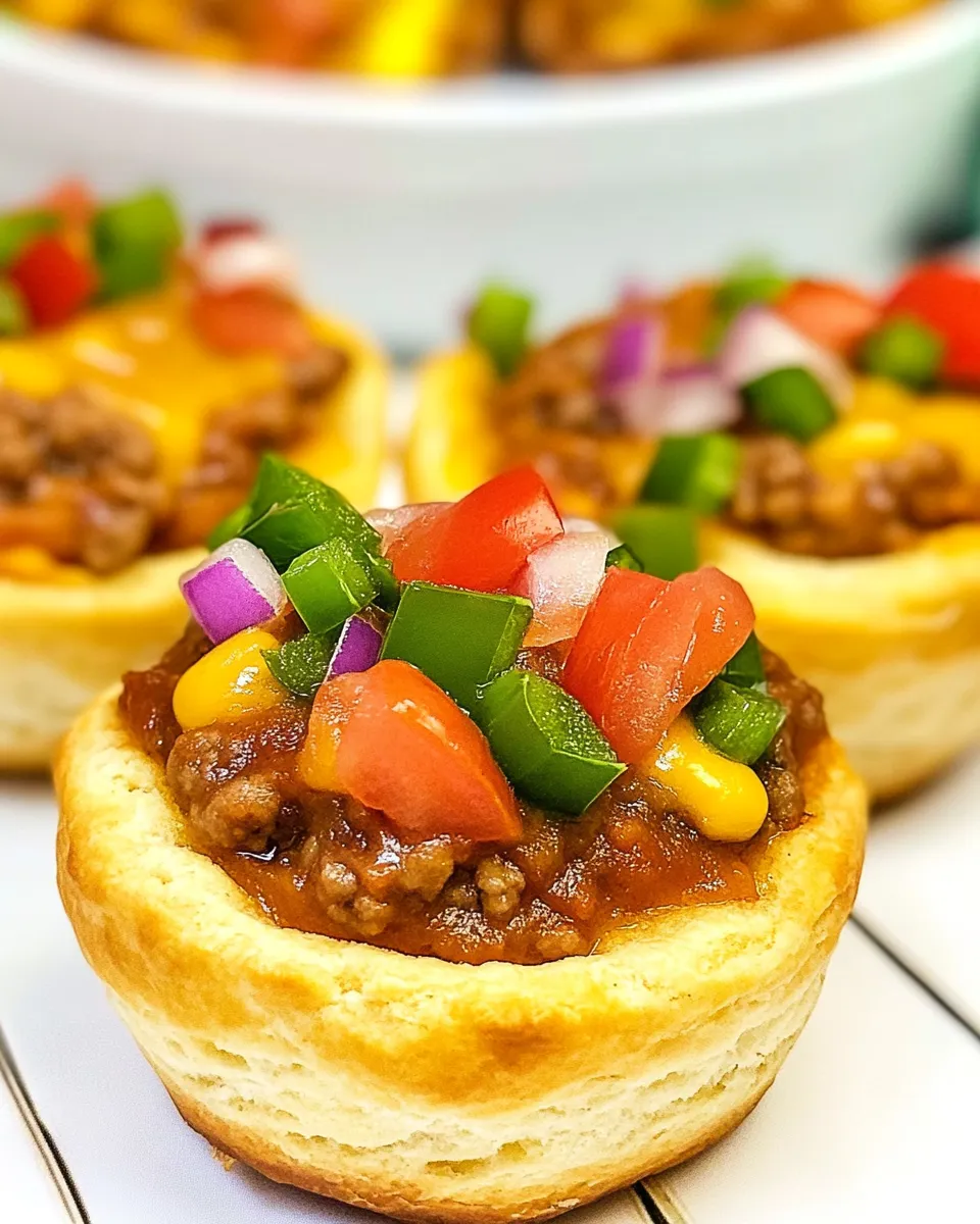 Delicious Taco Biscuit Cups image