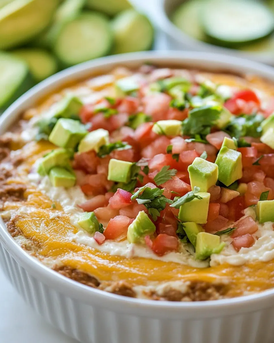 Easy Taco Salad Dip Recipe shot