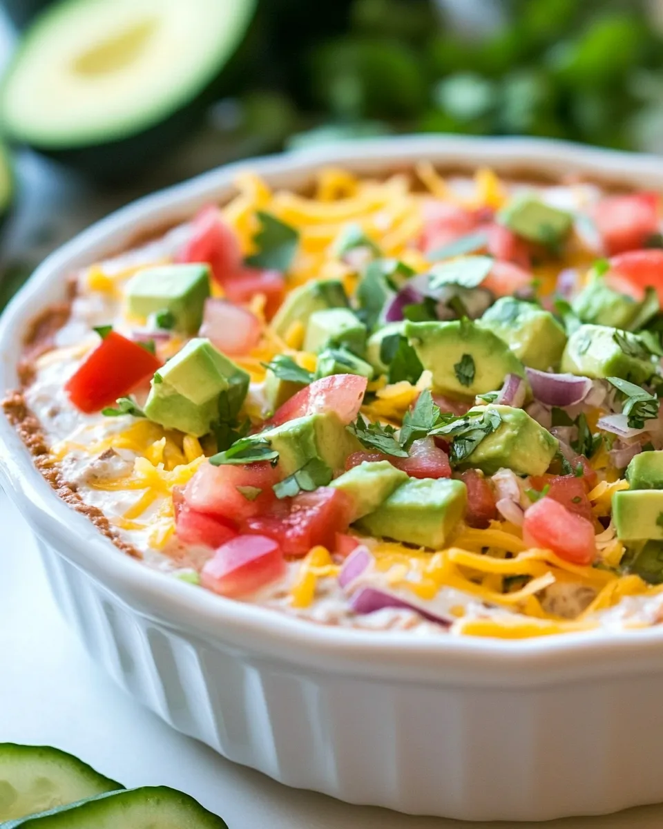 Delicious Taco Salad Dip Recipe plate image