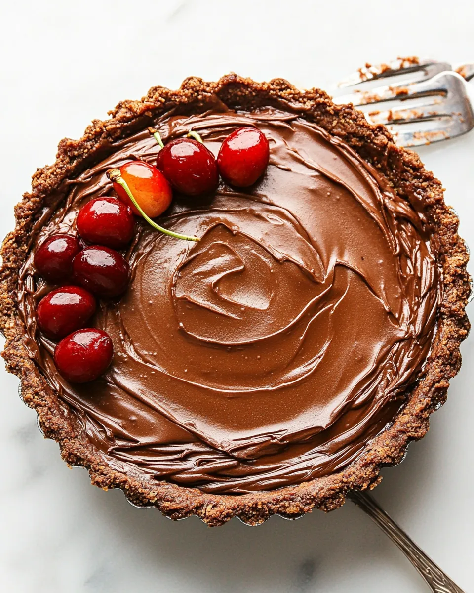 Classic Tart Cherry Chocolate Tart image