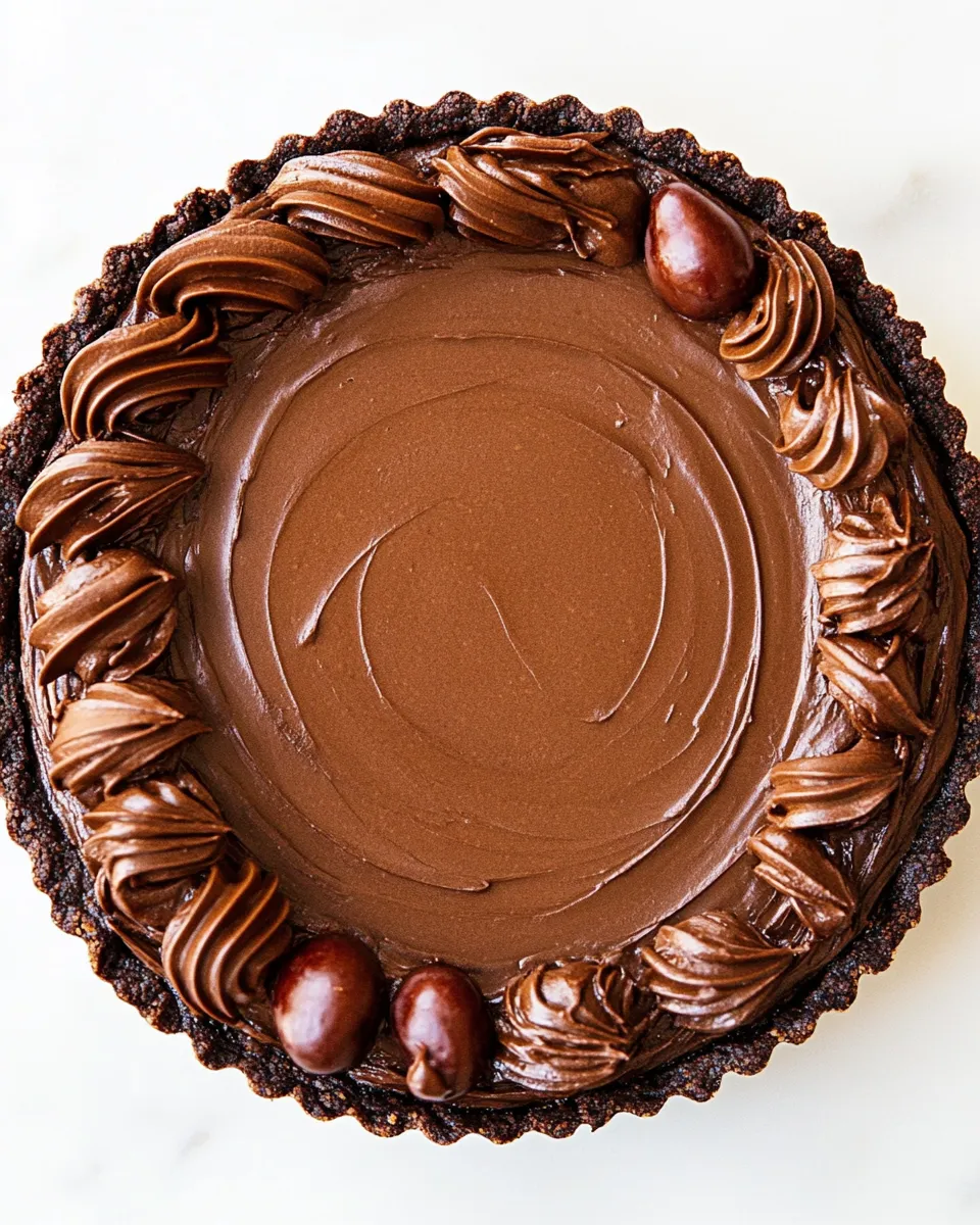 Delicious Tart Cherry Chocolate Tart shot