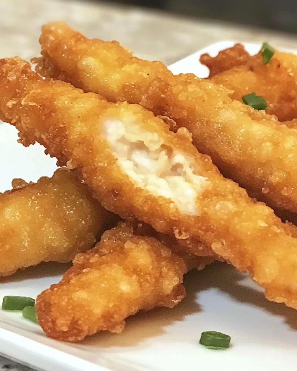 Homemade Tempura Chicken Fingers dish photo