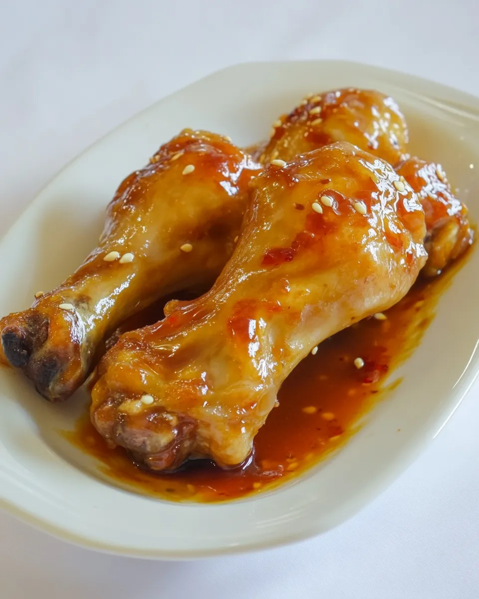 Savory Teriyaki Drumsticks shot