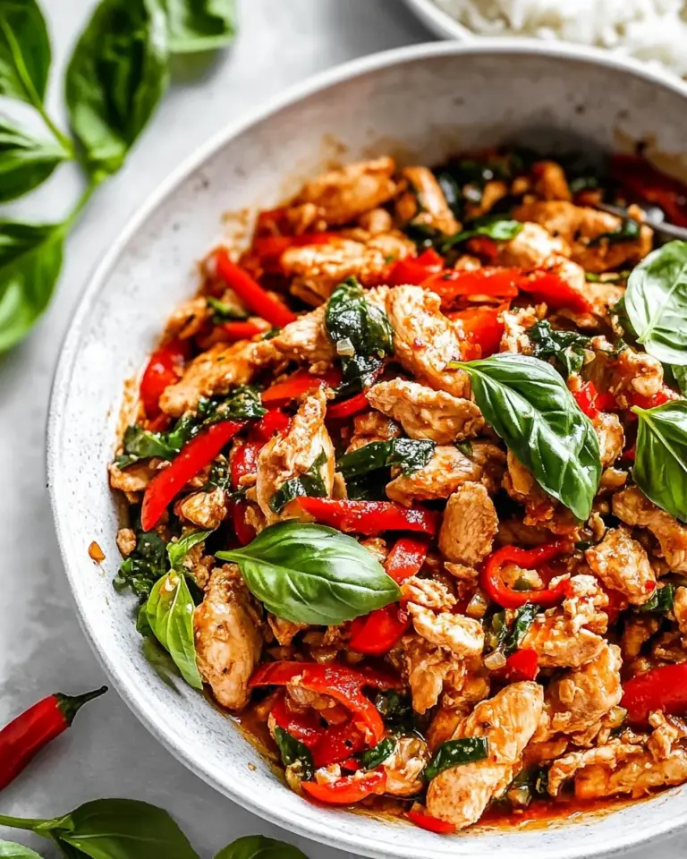 Homemade Thai Basil Chicken photo