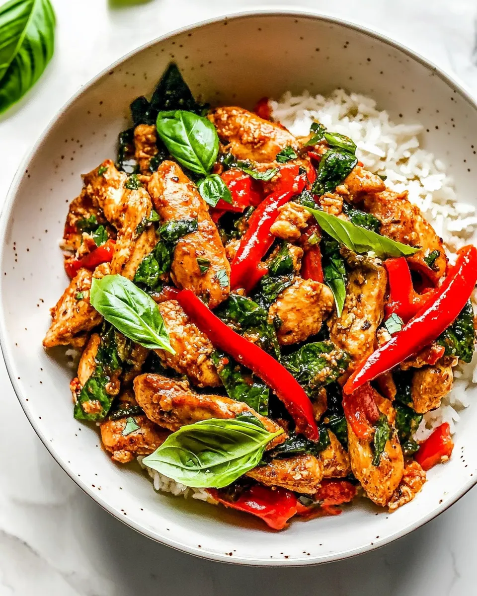 Easy Thai Basil Chicken recipe photo