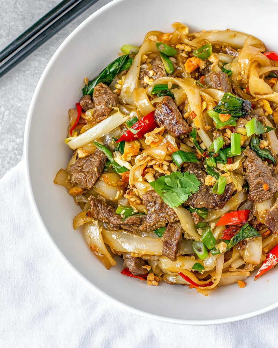 Easy Thai Beef Drunken Noodles photo