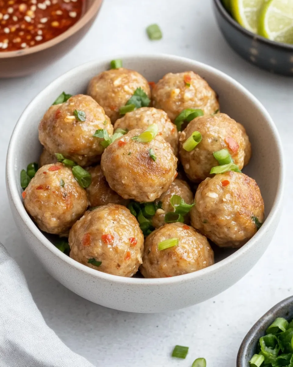 Classic Thai Chicken Meatballs image