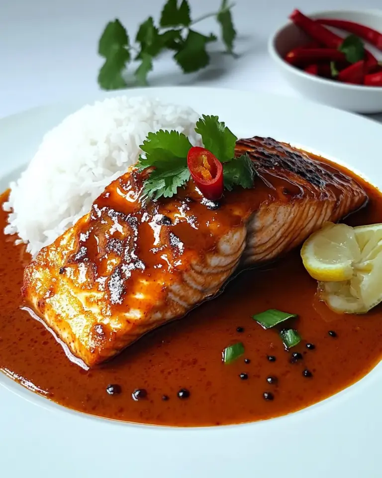 Homemade Thai Red Curry Salmon (Choo Chee Pla) photo