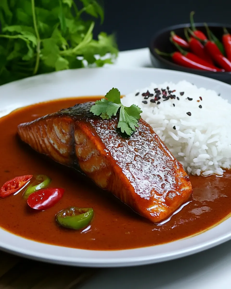 Quick Thai Red Curry Salmon (Choo Chee Pla) recipe photo
