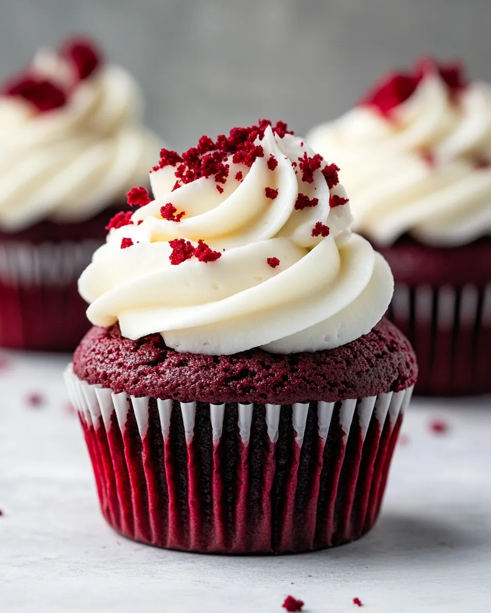Classic The BEST Red Velvet Cupcakes with Cream Cheese Frosting image