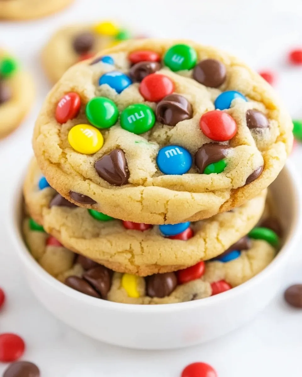 Homemade The Best Soft and Chewy M&MS Cookies photo