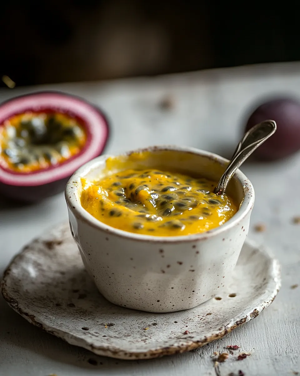 Homemade The best easy passion fruit curd photo