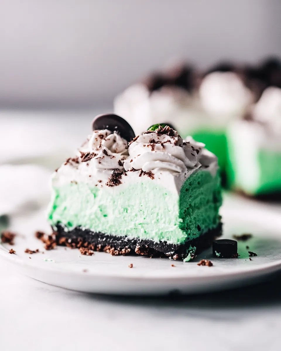 Easy Thin Mint Cheesecake recipe photo