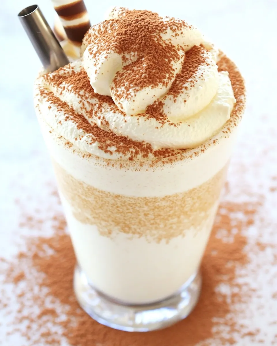 Homemade Tiramisu Milkshake Recipe photo