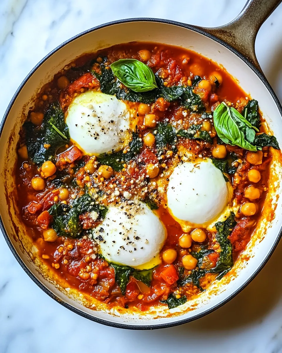 Easy Tomato and Chickpea Shakshuka recipe photo