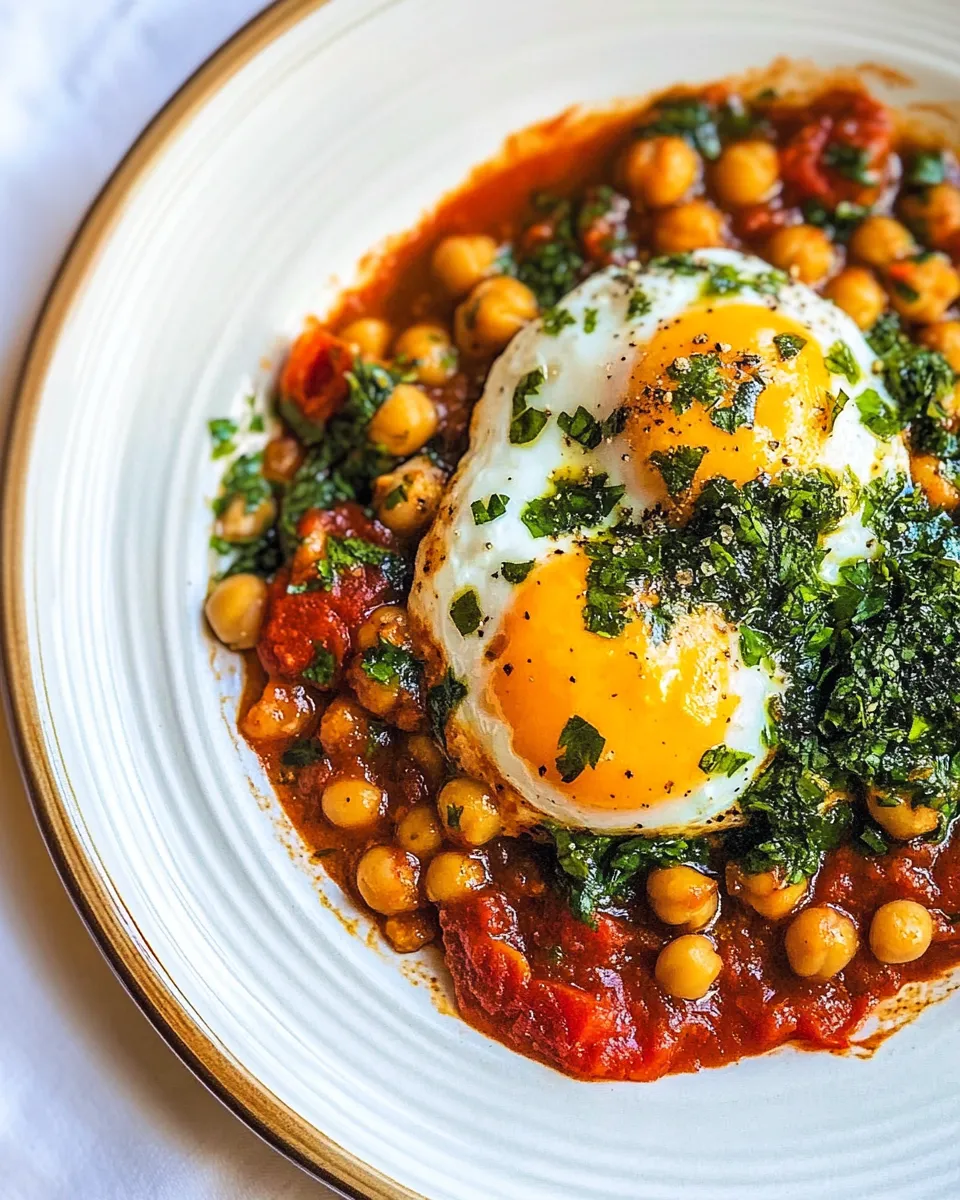 Delicious Tomato and Chickpea Shakshuka shot