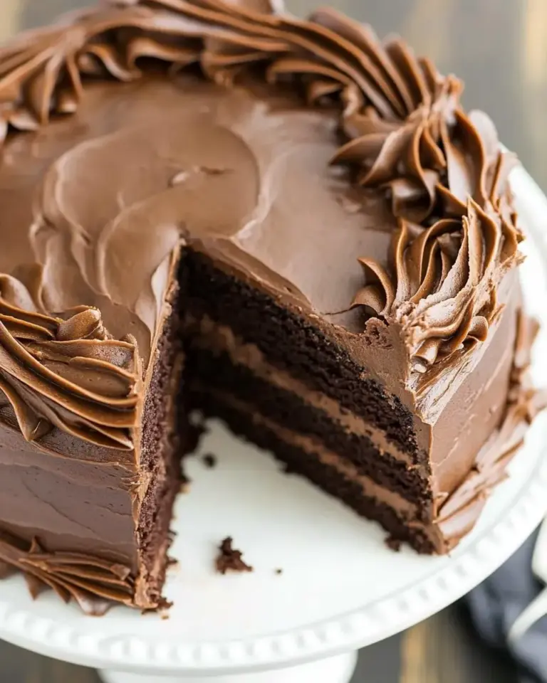 Homemade Triple Layer Cocoa Cake photo