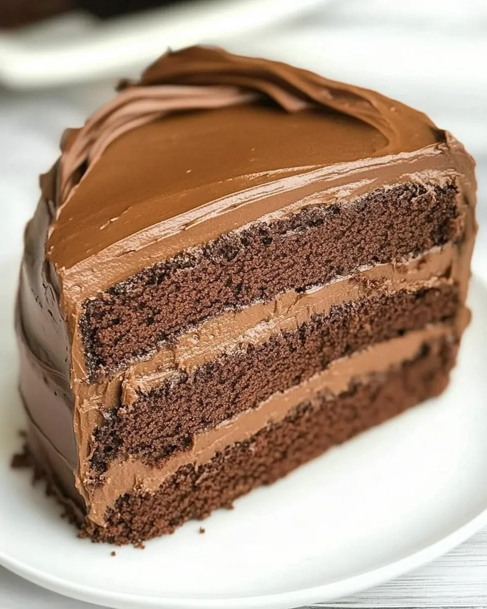 Easy Triple Layer Cocoa Cake recipe photo
