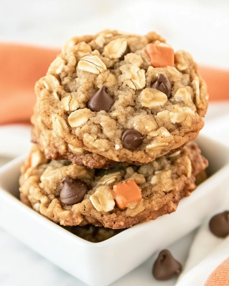 Easy Triple Threat Oatmeal Cookies recipe photo
