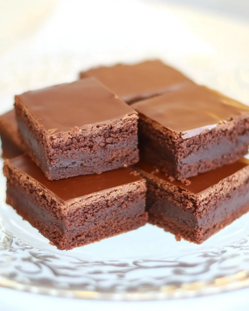 Delicious Truffle Brownies with Chocolate Ganache image