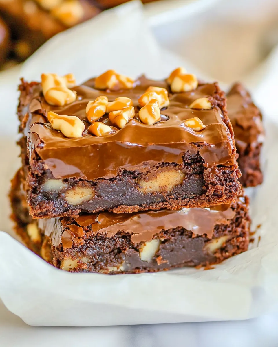 Classic Turtle Brownies image
