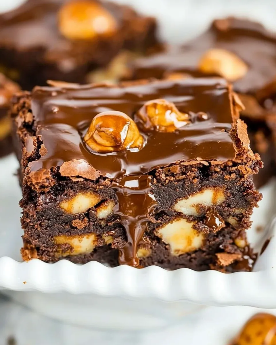 Easy Turtle Brownies recipe photo