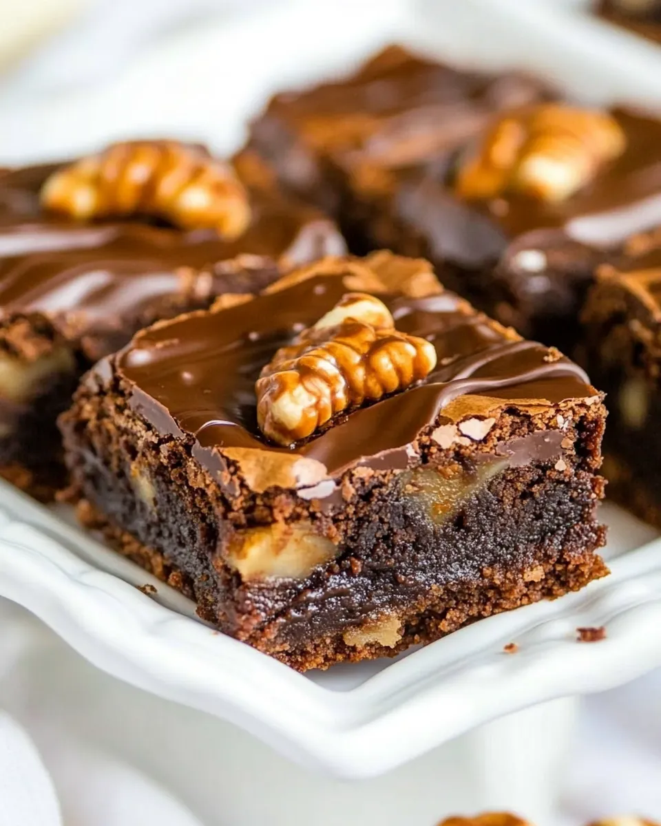 Delicious Turtle Brownies shot