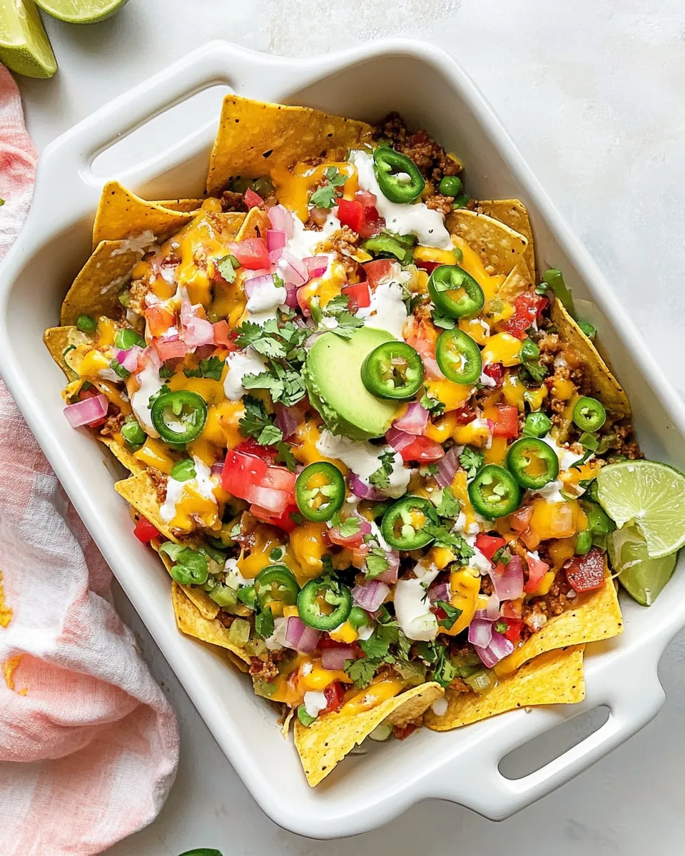 Delicious Ultimate Loaded Nachos shot