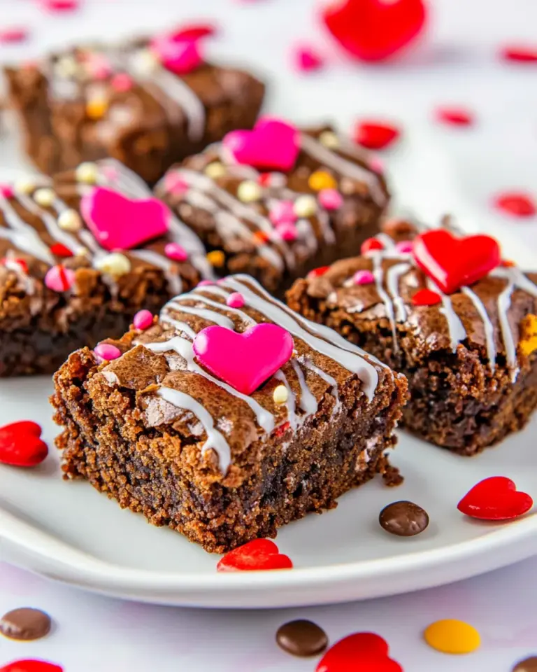 Homemade Valentine Brownie Bites photo