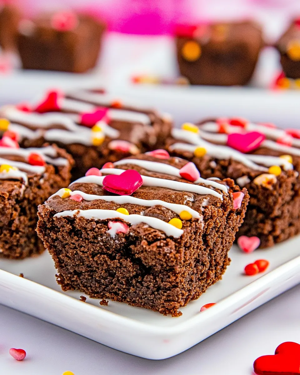 Perfect Valentine Brownie Bites dish photo