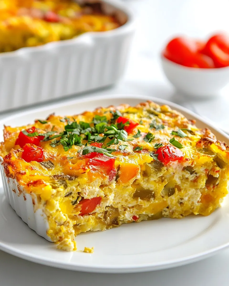 Quick Vegan Breakfast Casserole plate image