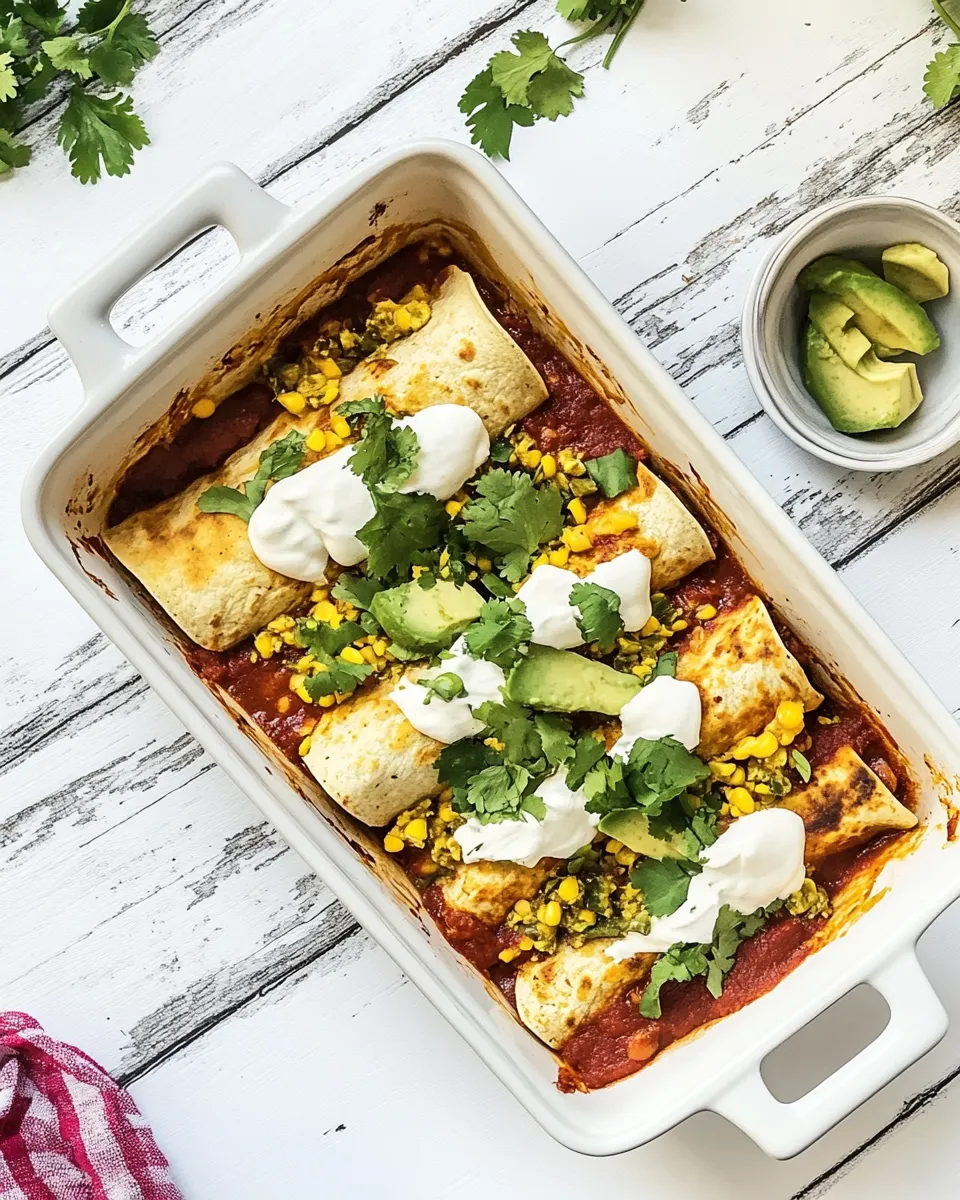 Delicious Vegan Breakfast Enchiladas dish photo