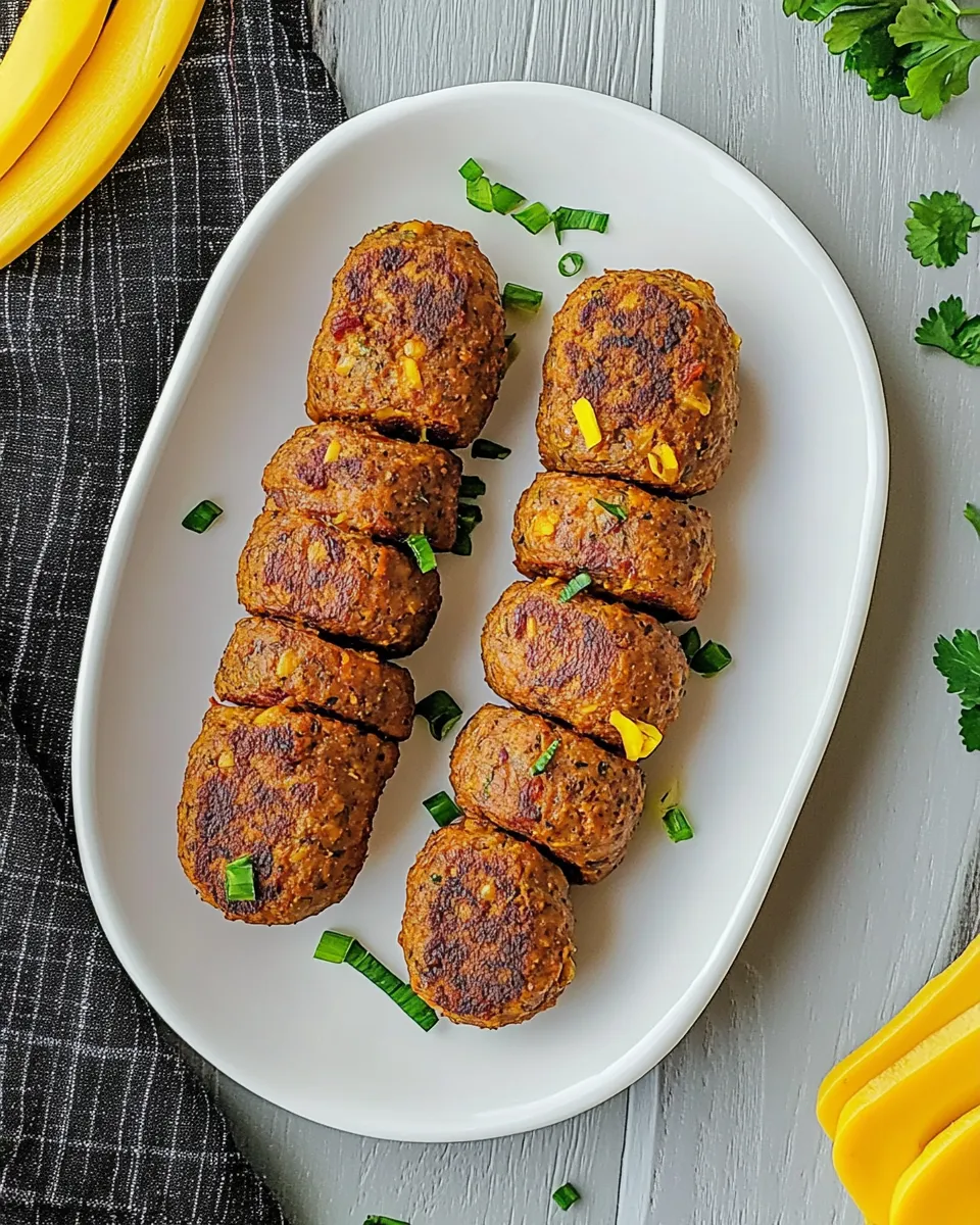 Delicious Vegan Breakfast Sausage shot