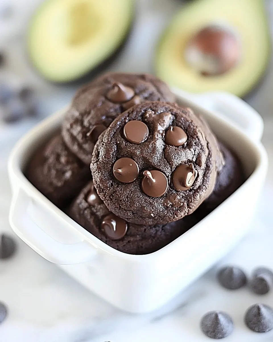 Homemade Vegan Chocolate Avocado Cookies photo