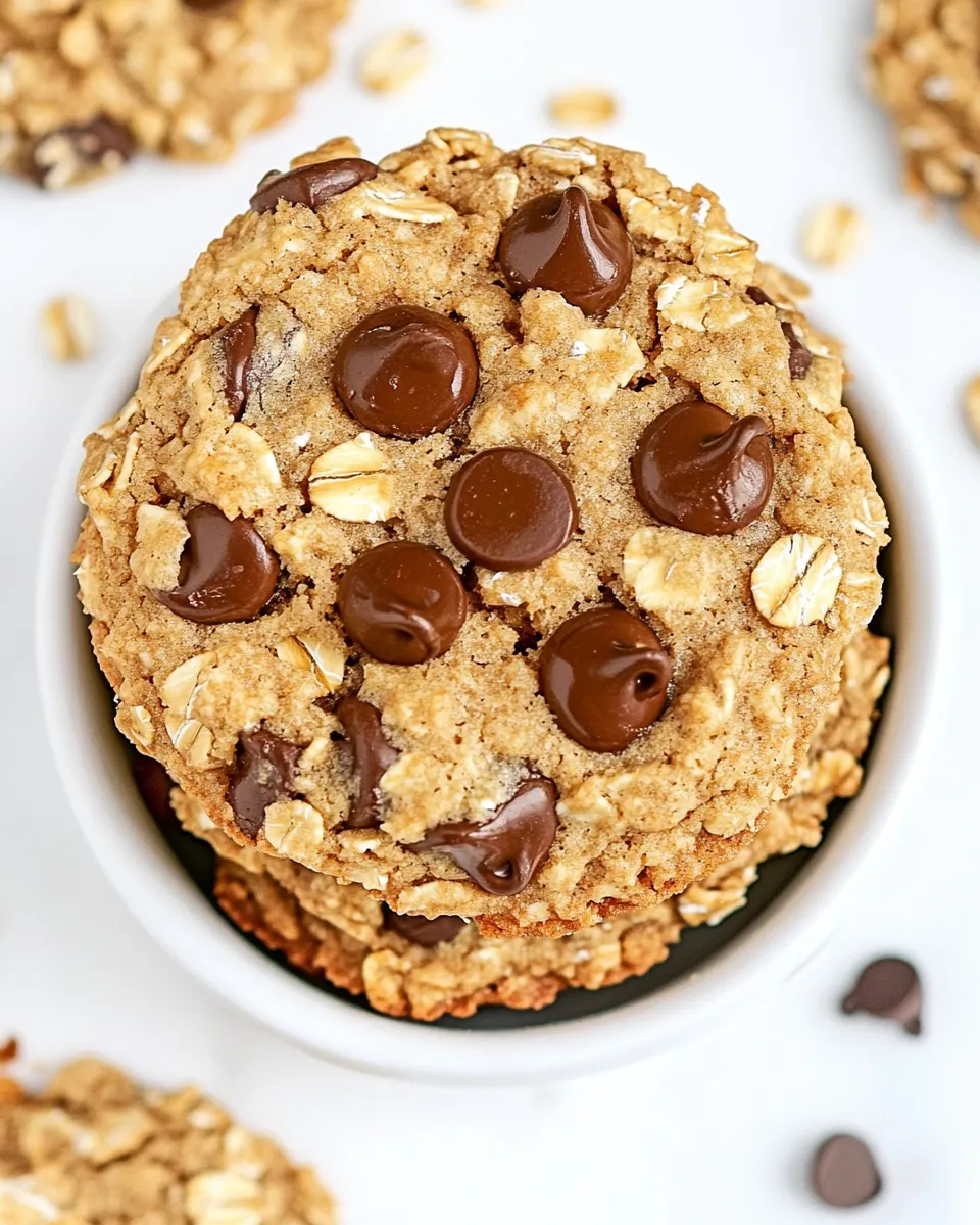 Classic Vegan Oatmeal Chocolate Chip Cookies image